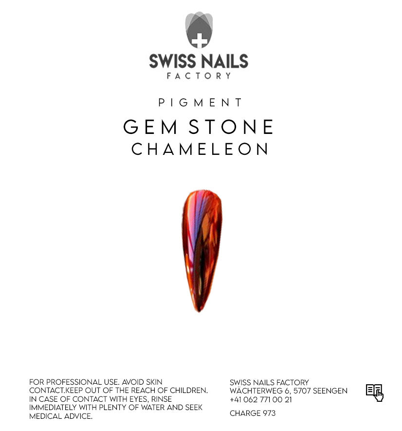 Gem stone chameleon pigment - Black-red TE31