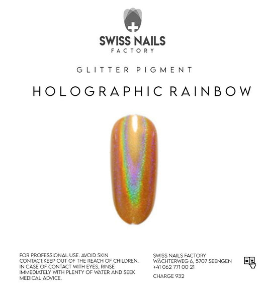 Holographic rainbow pigment - Gold LS-200S