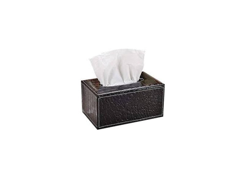 Kleenex/Cosmetic Tissue Box Crocodile Black