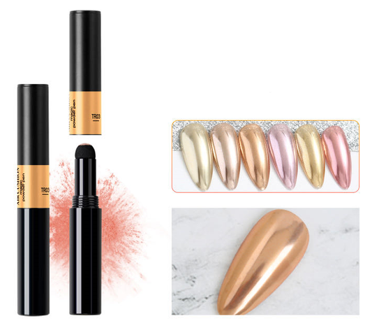 Magic mirror chrome powder pen - Deep gold TR03