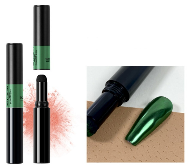 Magic mirror chrome powder pen - Green TA08