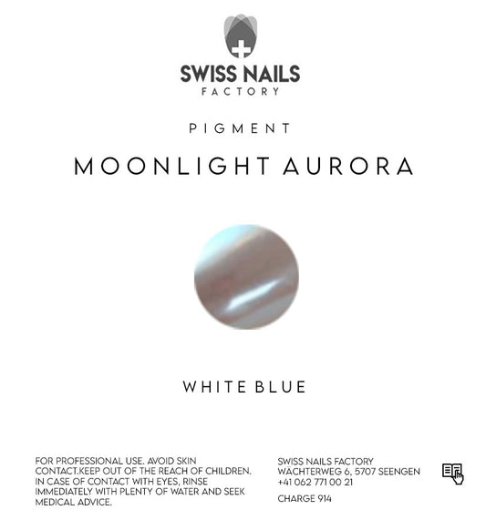 Moonlight aurora chameleon pigment - White-blue CM04