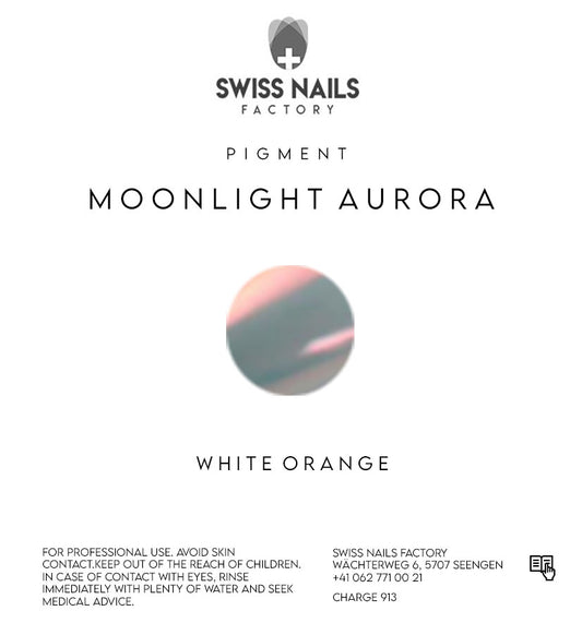 Moonlight aurora chameleon pigment - White-orange CM03