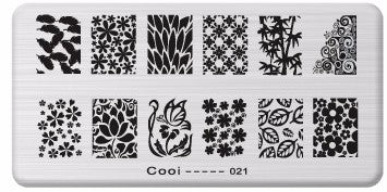 Nailart Stamping Schablone Nr. 21