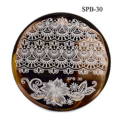 Nailart Stamping Schablone Rund SPB-30