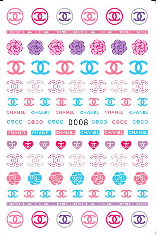 Sticker Chanel D008 bunt