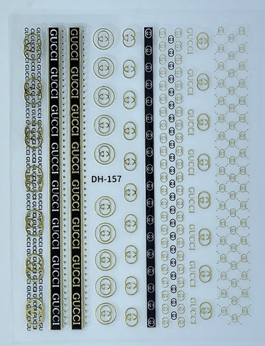 Gucci gold and black sticker DH-157