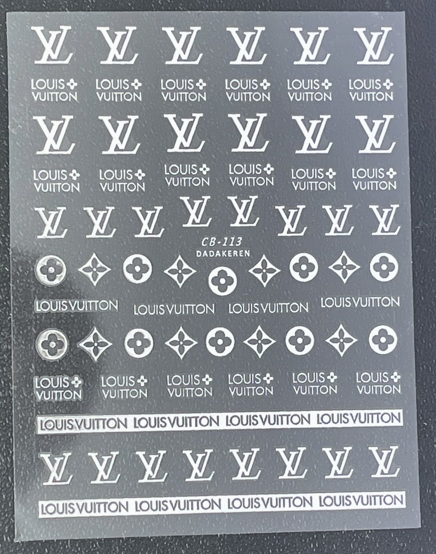 Sticker Louis Vuitton LV CB-113 weiss