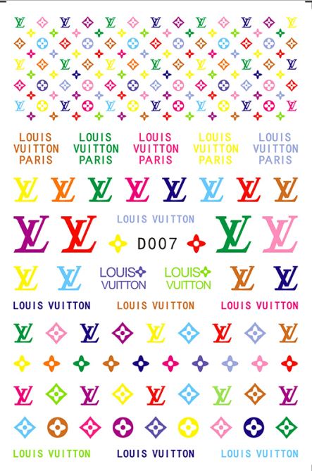 Sticker Louis Vuitton LV D007 bunt