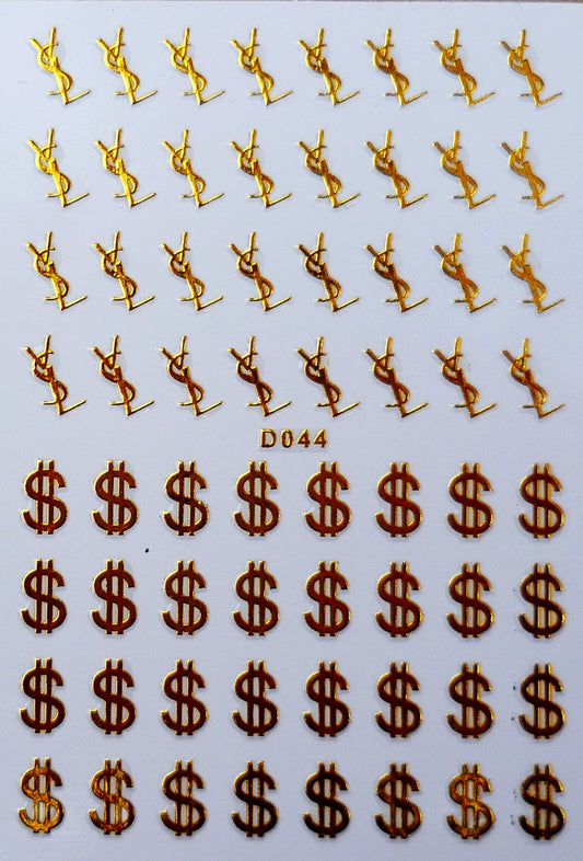 Sticker Yves Saint Laurent YSL $ D044 gold