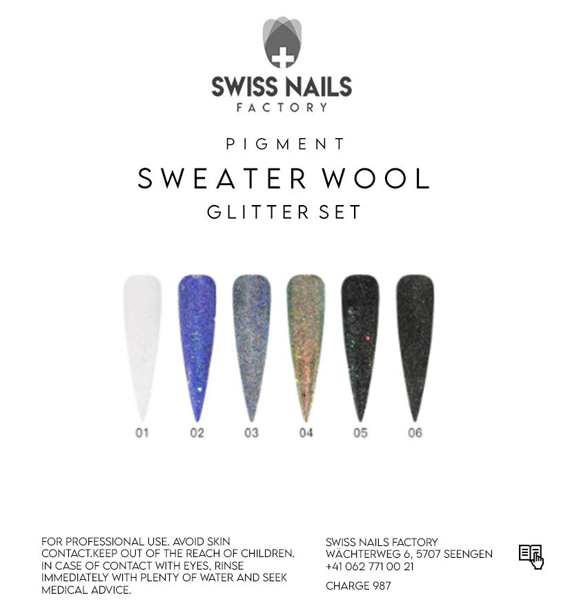 Sweater wool gliter set 01-06
