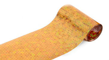 Transferfolie Gold Holo Effekt mit Kreisen Nr. 02