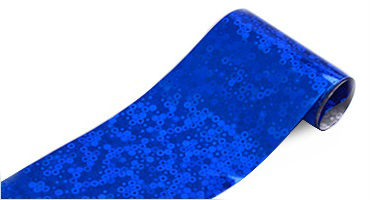 Transferfolie Königsblau Holo Effekt mit Kreisen Nr. 43