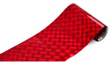 Transferfolie Rot grob gemustert Nr. 58