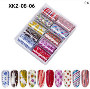 Transferfolien Set XKZ-08-06 mit 10 Rollen