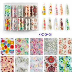 Transferfolien Set XKZ-09-08 mit 10 Rollen